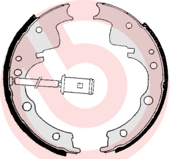 Brake Shoe Set - S A6 505 BREMBO