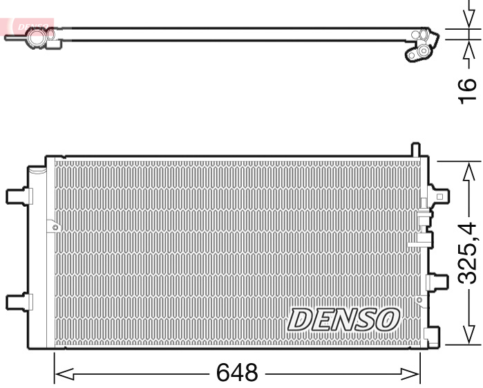 Condenser, air conditioning - DCN02002 DENSO