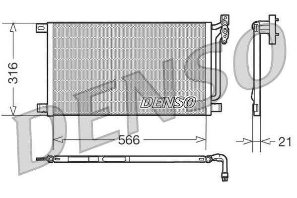 Condensatore, Climatizzatore - DCN05003 DENSO