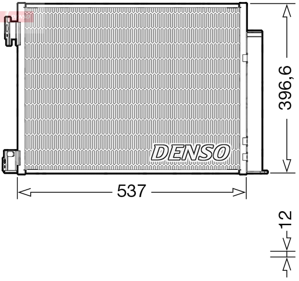 Condenser, air conditioning - DCN46032 DENSO