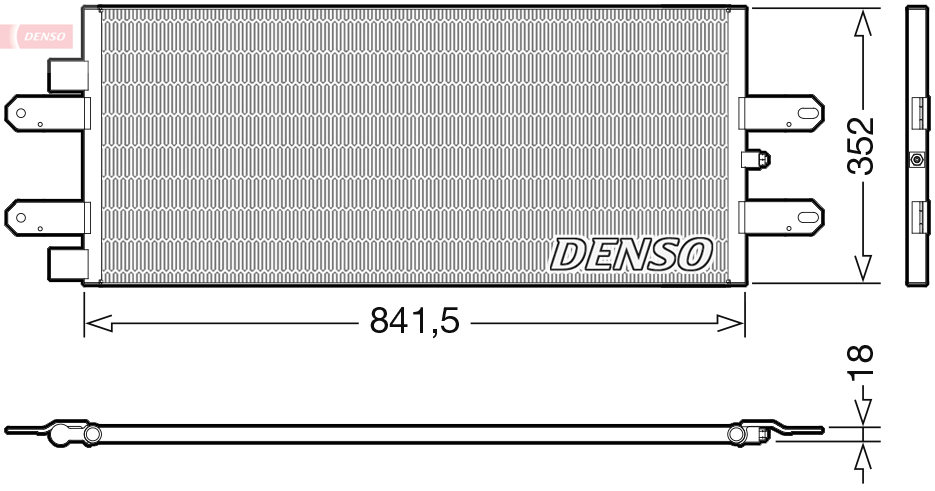 Condenser, air conditioning - DCN99053 DENSO