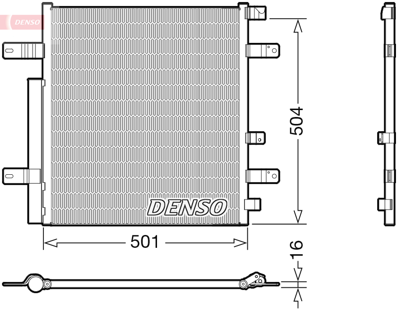 Condenser, air conditioning - DCN99054 DENSO