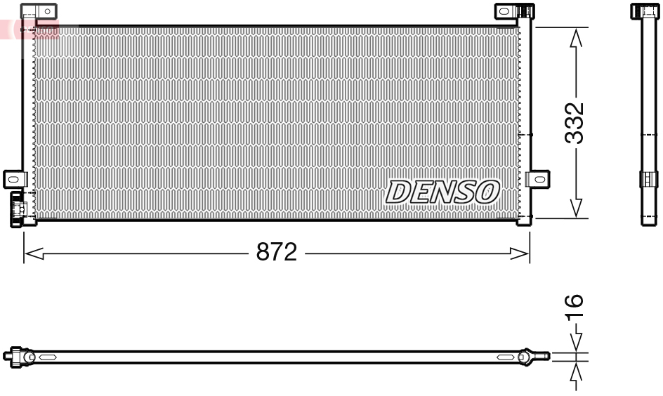 Condensatore, Climatizzatore - DCN99072 DENSO