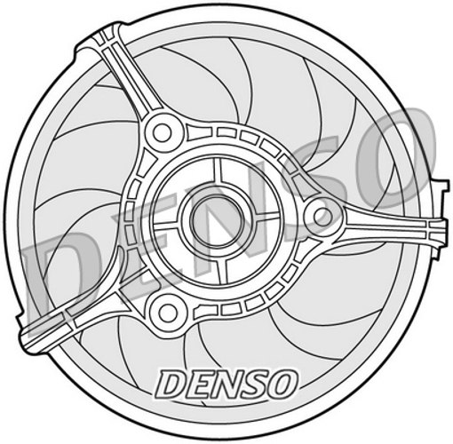 Fan, radiator - DER02002 DENSO