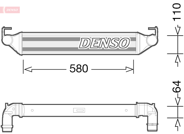 tarpinis suslėgto oro aušintuvas, kompresorius - DIT06001 DENSO