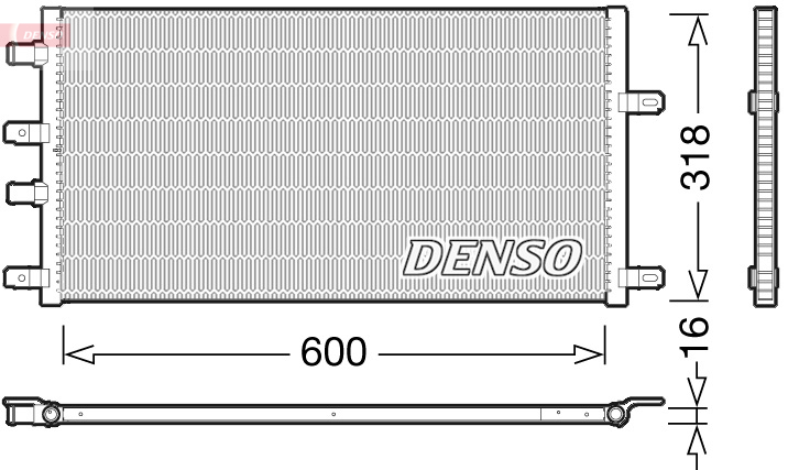 Radiator, engine cooling - DRM12011 DENSO