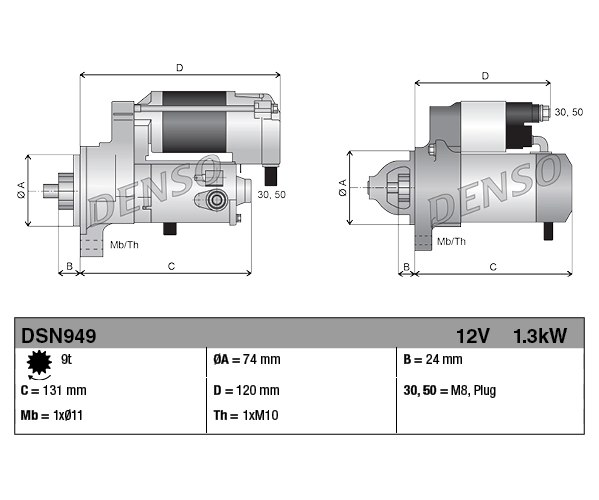Starter - DSN949 DENSO