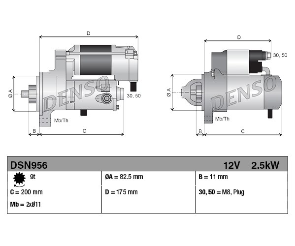Starter - DSN956 DENSO