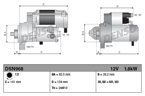 Starter - DSN968 DENSO