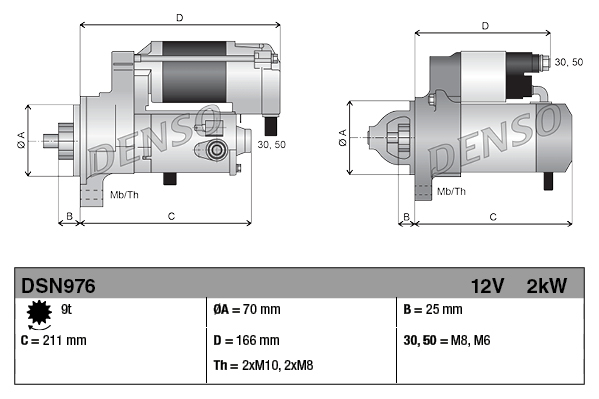 Starter - DSN976 DENSO