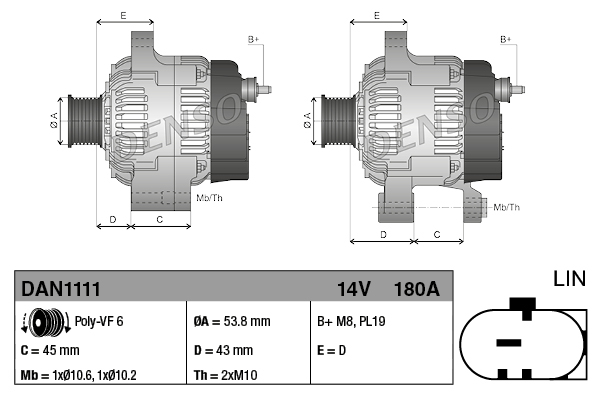 Starter - DSN3013 DENSO
