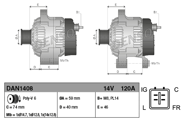 Starter - DSN605 DENSO