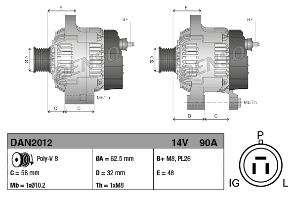 Starter - DSN3041 DENSO