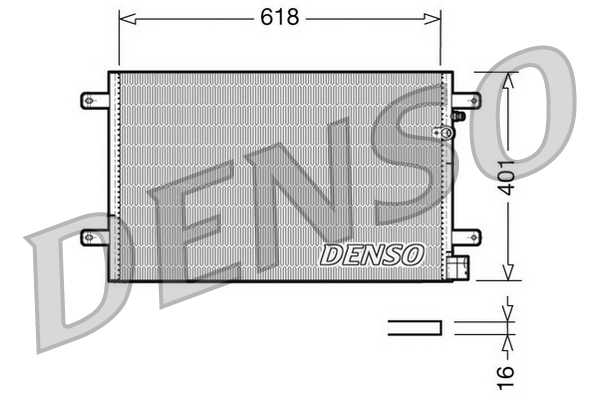 Condenser, air conditioning - DCN02006 DENSO