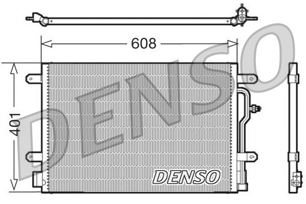 Condensatore, Climatizzatore - DCN02011 DENSO