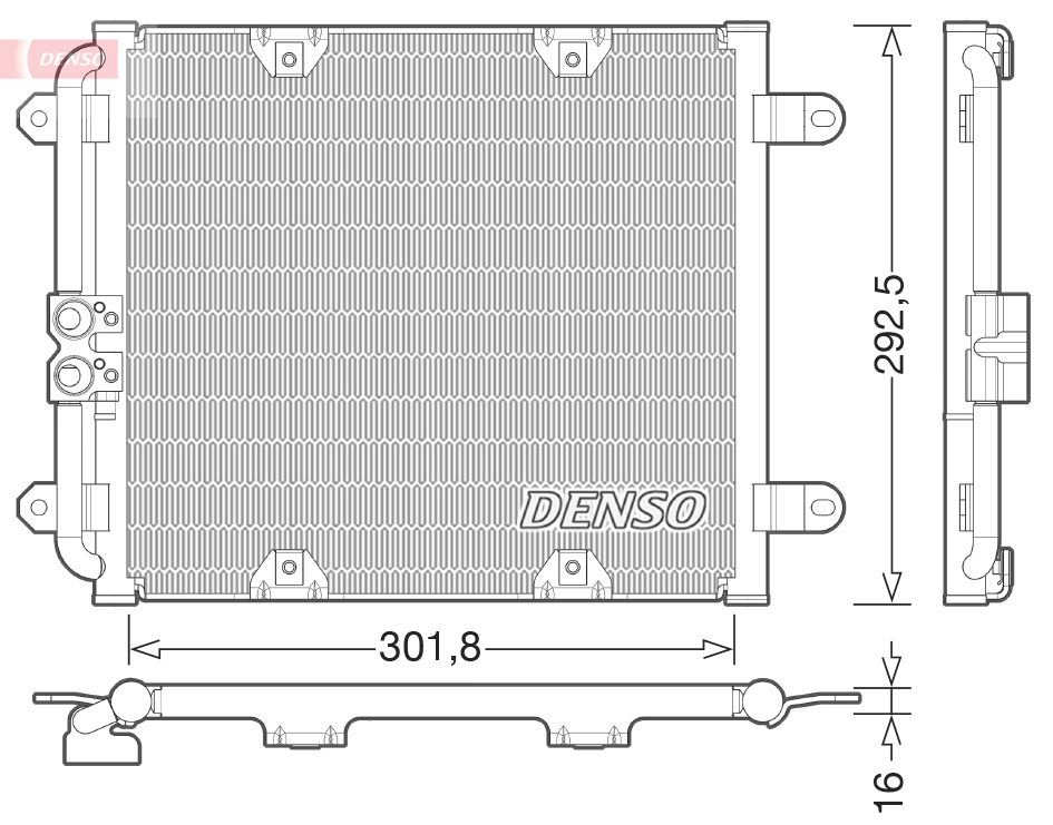 Condensatore, Climatizzatore - DCN02028 DENSO