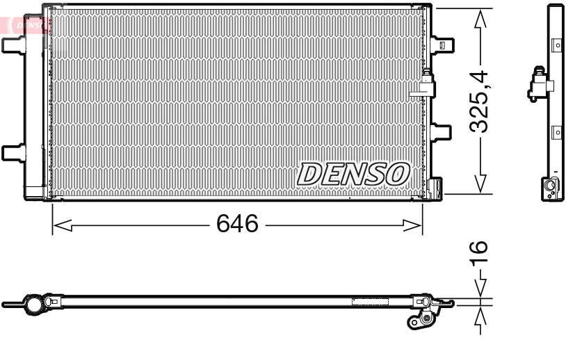 Конденсатор, кондиционер - DCN02041 DENSO