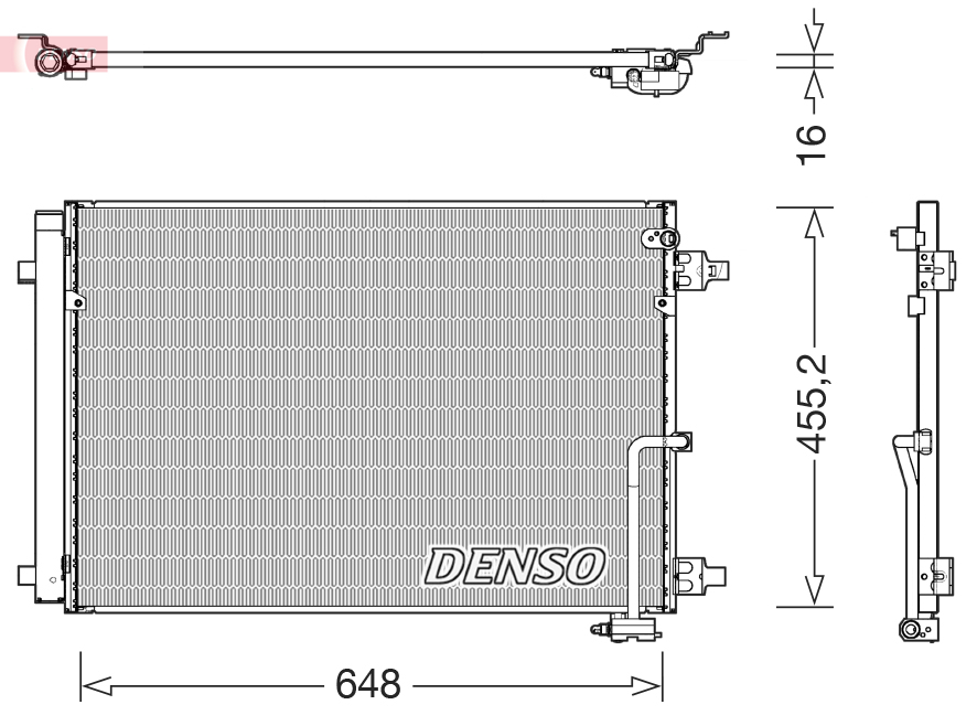 Kondensator, Klimaanlage - DCN02045 DENSO