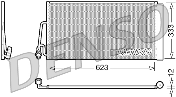 Condenser, air conditioning - DCN05102 DENSO