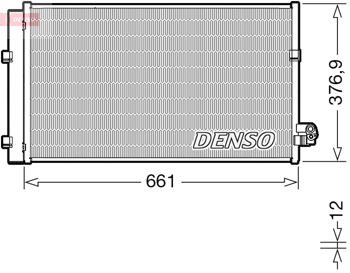 Condenser, air conditioning - DCN05106 DENSO