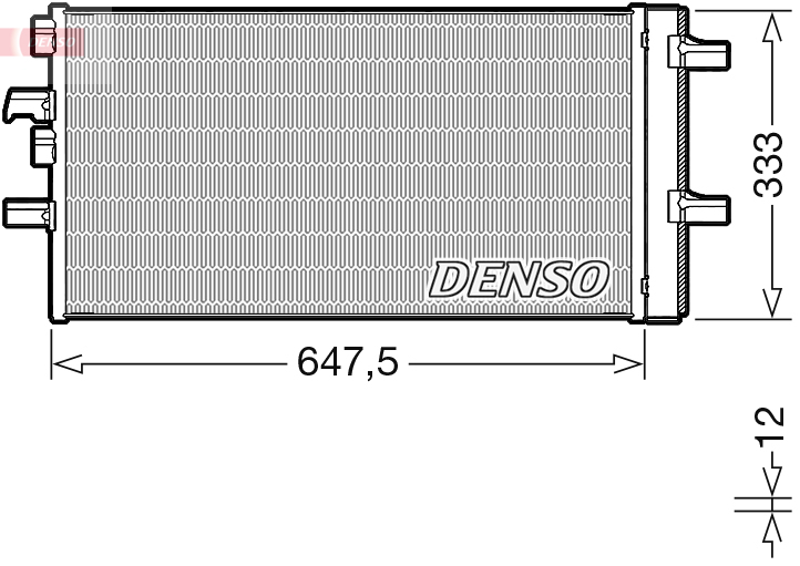 Condenser, air conditioning - DCN05108 DENSO