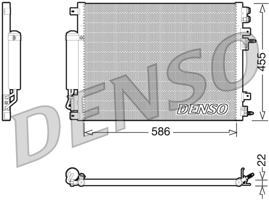 Condensatore, Climatizzatore - DCN06001 DENSO