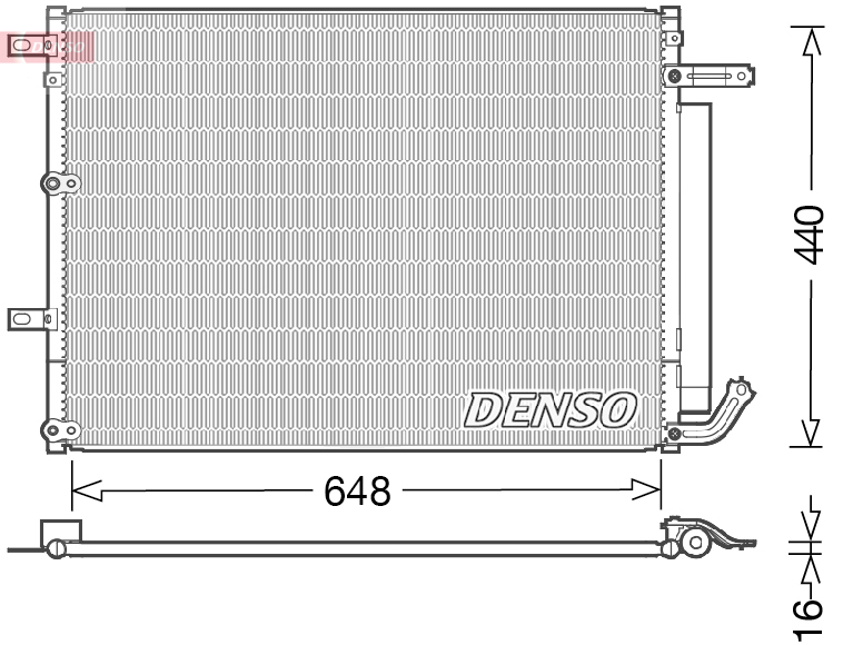Condensatore, Climatizzatore - DCN06018 DENSO