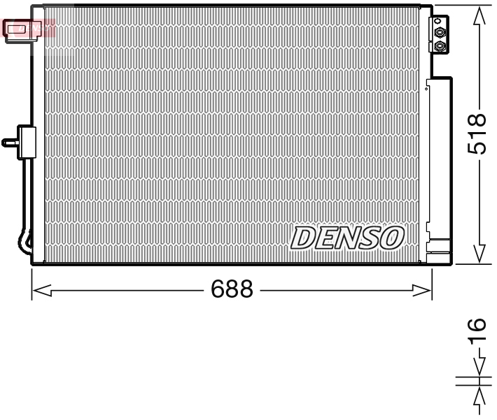 Конденсатор, кондиционер - DCN06019 DENSO