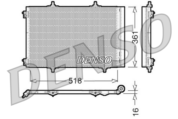 Конденсатор, кондиционер - DCN07013 DENSO