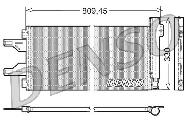 Condenser, air conditioning - DCN07050 DENSO
