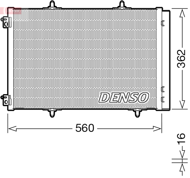 Конденсатор, кондиционер - DCN07061 DENSO