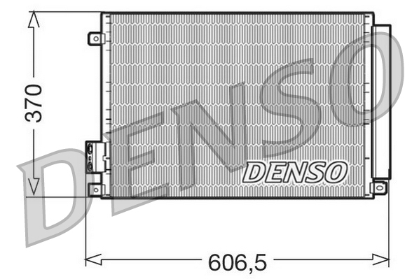 Condenser, air conditioning - DCN09045 DENSO