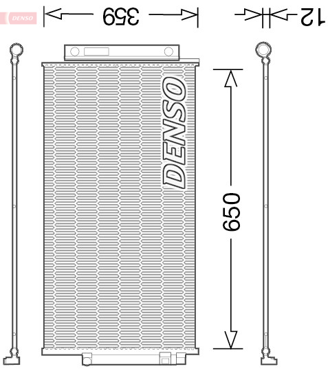 Condenser, air conditioning - DCN09047 DENSO