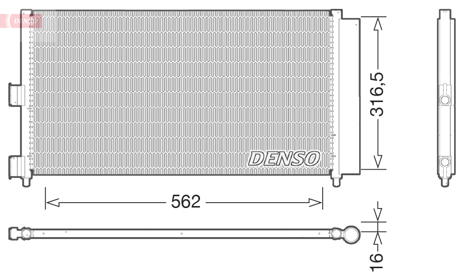 Condensatore, Climatizzatore - DCN09072 DENSO