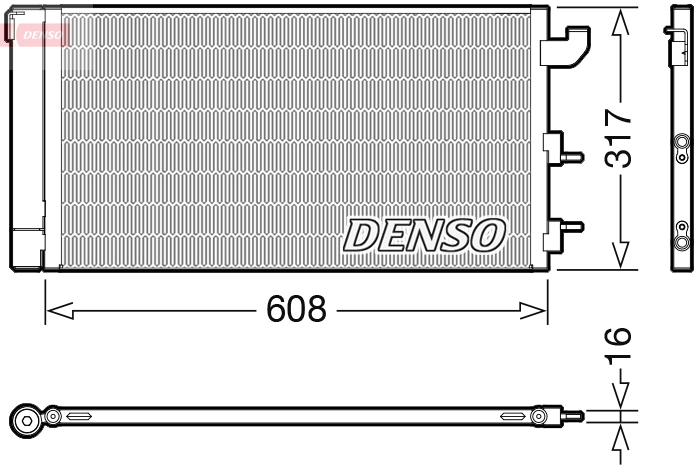 Condensatore, Climatizzatore - DCN09144 DENSO
