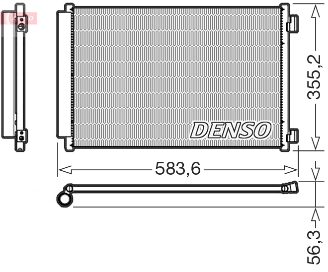 Конденсатор, кондиционер - DCN09146 DENSO