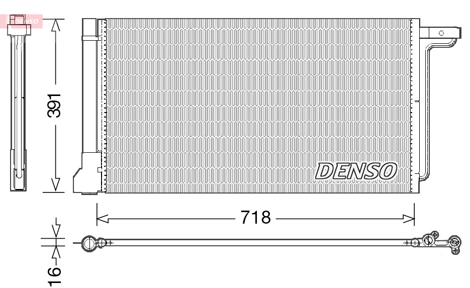 Конденсатор, кондиционер - DCN10028 DENSO