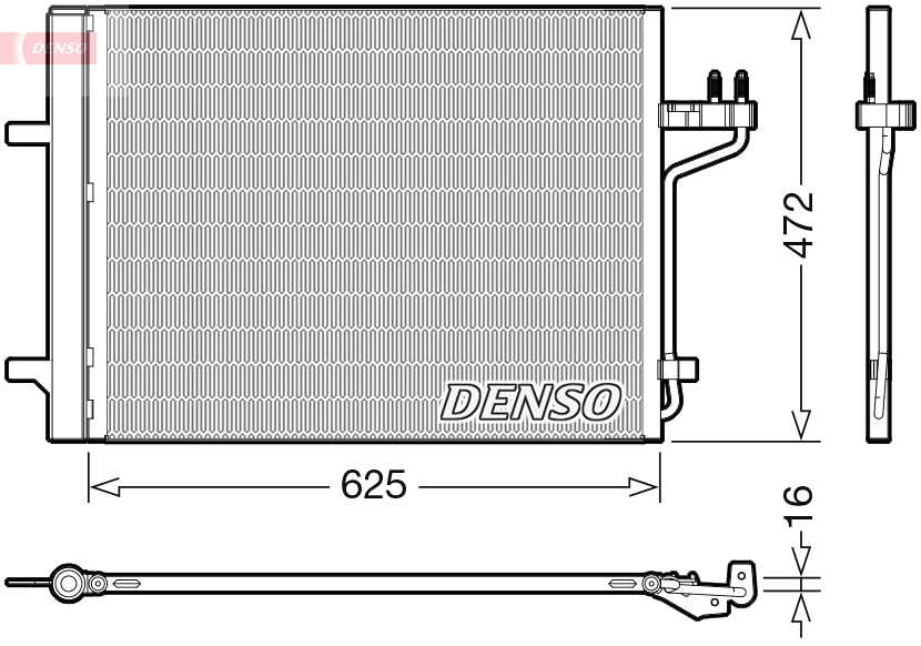 Condensatore, Climatizzatore - DCN10047 DENSO