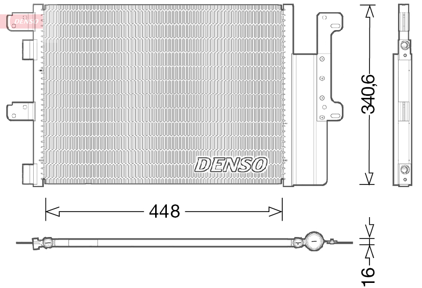 Condensatore, Climatizzatore - DCN12102 DENSO