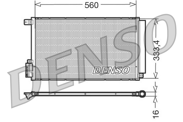 Condensatore, Climatizzatore - DCN13109 DENSO