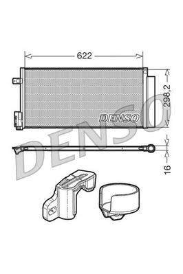 Condensatore, Climatizzatore - DCN13110 DENSO