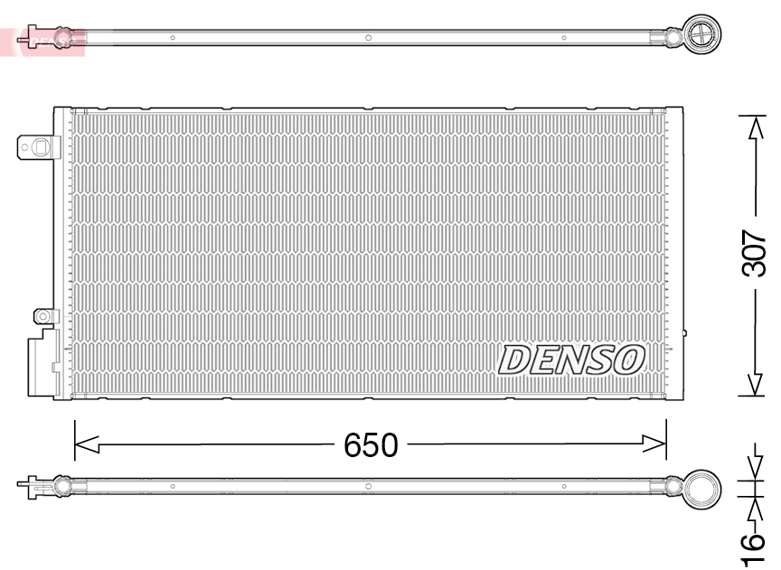 Condenser, air conditioning - DCN15005 DENSO
