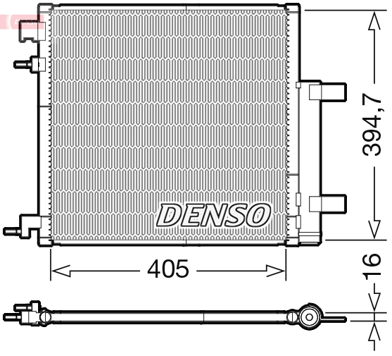 Condenser, air conditioning - DCN15006 DENSO