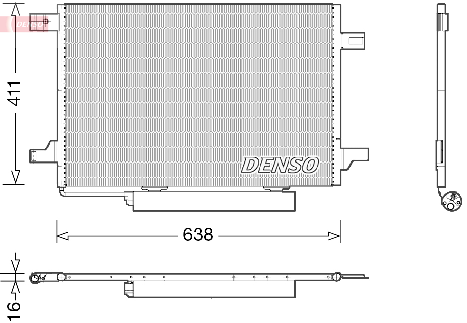 Condensatore, Climatizzatore - DCN17004 DENSO