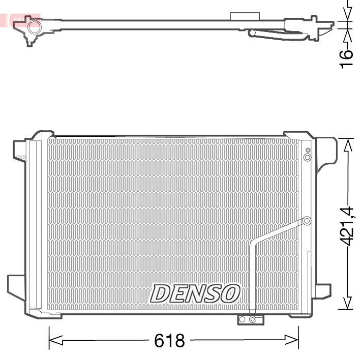 Condensatore, Climatizzatore - DCN17035 DENSO