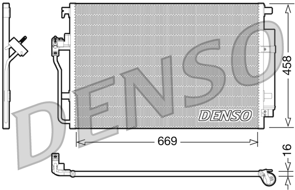 Condensatore, Climatizzatore - DCN17056 DENSO