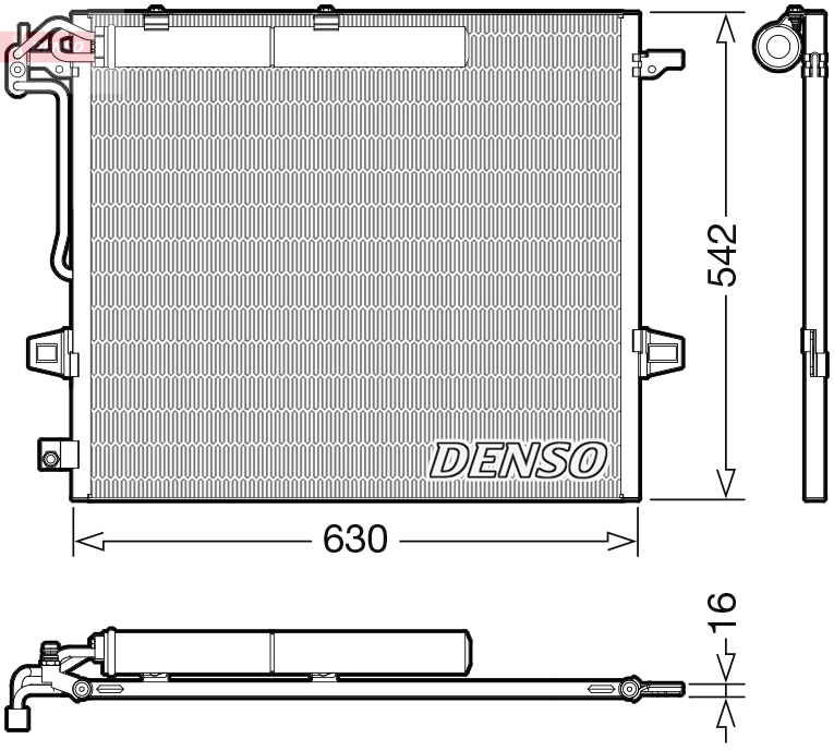 Condensatore, Climatizzatore - DCN17057 DENSO