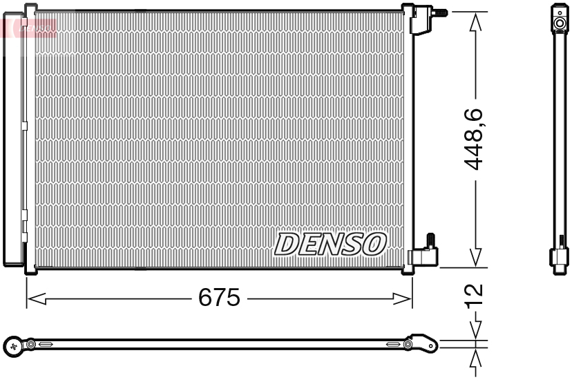 Condenser, air conditioning - DCN17060 DENSO