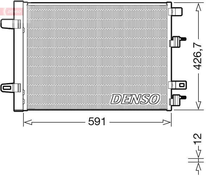 Конденсатор, кондиционер - DCN17063 DENSO
