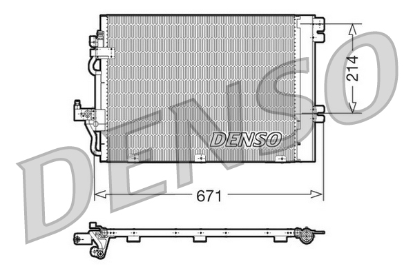Condensatore, Climatizzatore - DCN20009 DENSO